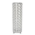 Elegant Designs Elipse Crystal and Chrome 10.25 Inch Candle Holder HG1011-CHR